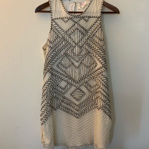 Gorgeous, beaded, mini cocktail dress! By Parker.